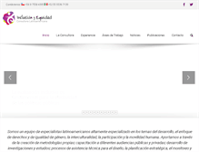 Tablet Screenshot of inclusionyequidad.org